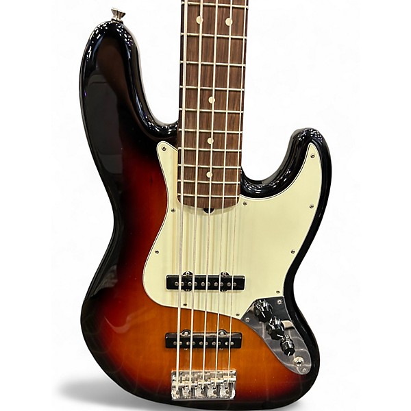 Used Fender American Professional Jazz Bass v 2 Color Sunburst Electric Bass Guitar