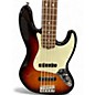 Used Fender American Professional Jazz Bass v 2 Color Sunburst Electric Bass Guitar