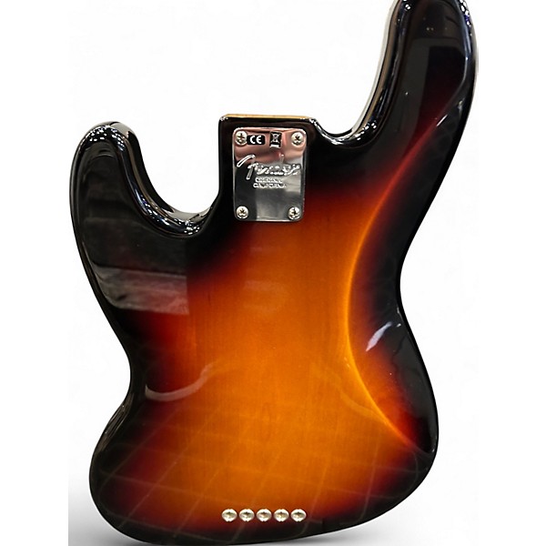 Used Fender American Professional Jazz Bass v 2 Color Sunburst Electric Bass Guitar