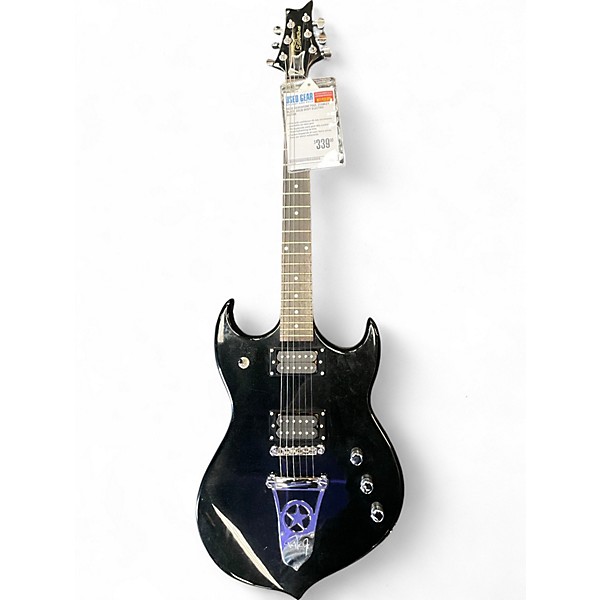 Used Silvertone PAUL STANLEY Black Solid Body Electric Guitar