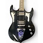 Used Silvertone PAUL STANLEY Black Solid Body Electric Guitar