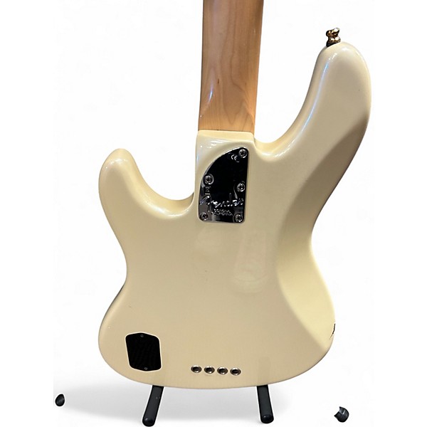 Used 2007 Fender American Deluxe Jazz Bass Blizzard Pearl Electric Bass Guitar