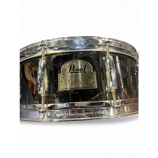 Used Pearl 14X6 Chad Smith Snare Black Chrome Drum