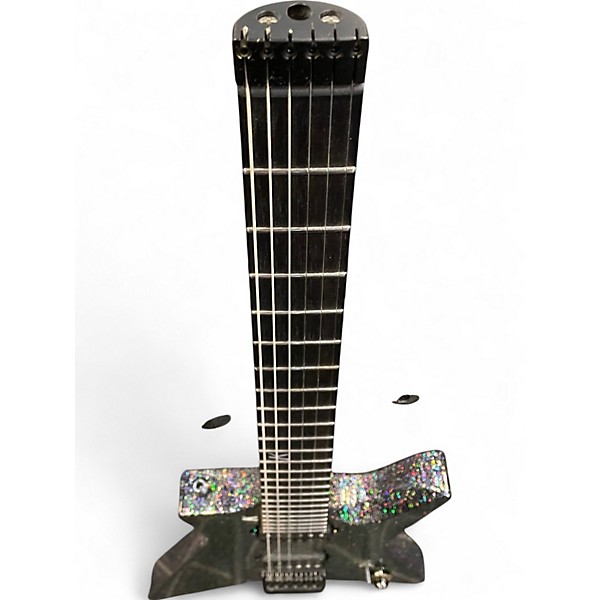 Used Kiesel  LIGHT SPEED Silver Sparkle Solid Body Electric Guitar