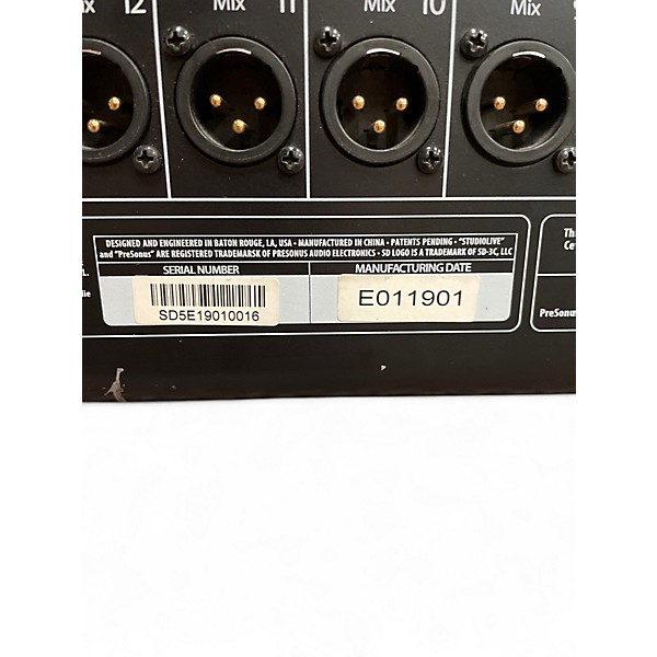 Used PreSonus sTUDIO LIVE 32S Digital Mixer