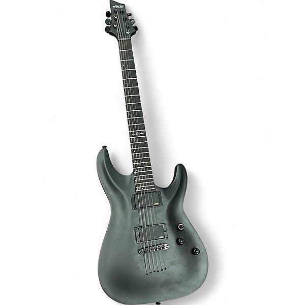 Used Schecter Guitar Research C1 Platinum Black Solid Body Electric Guitar