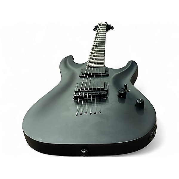 Used Schecter Guitar Research C1 Platinum Black Solid Body Electric Guitar