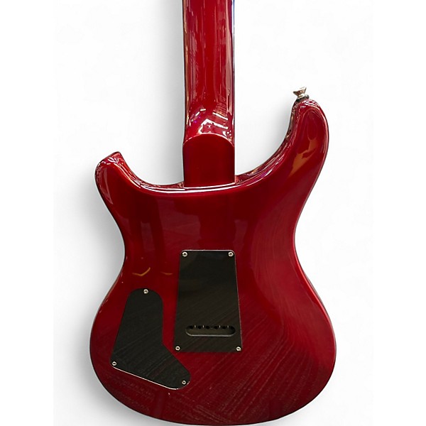 Used PRS SE Custom 24 Trans Red Solid Body Electric Guitar