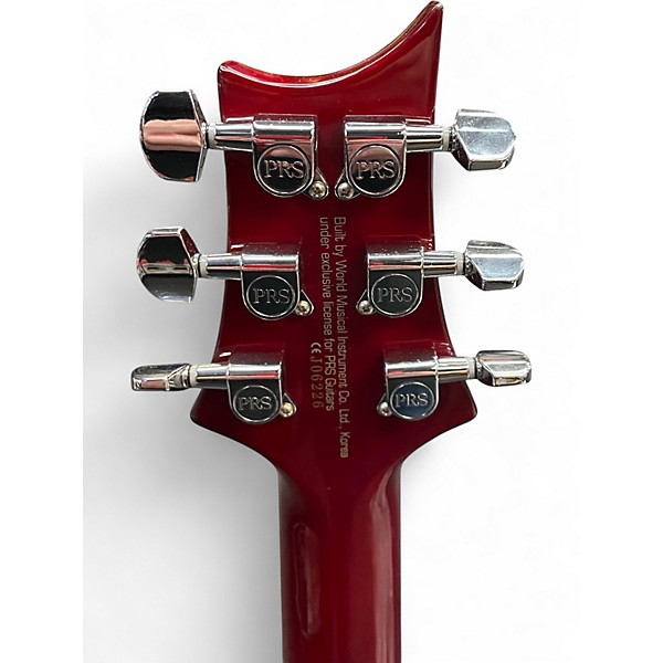Used PRS SE Custom 24 Trans Red Solid Body Electric Guitar