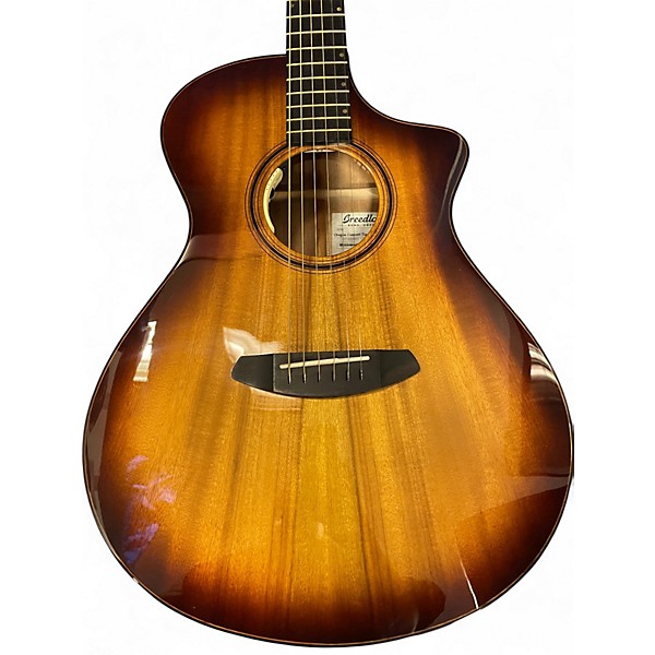 Used Breedlove Oregon Concert Tigers Eye CE LTD Tigers Eye Acoustic Electric Guitar