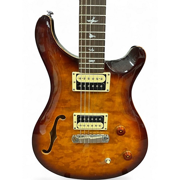 Used PRS SE Custom 22 Semi-Hollowbody 2 Color Sunburst Hollow Body Electric Guitar