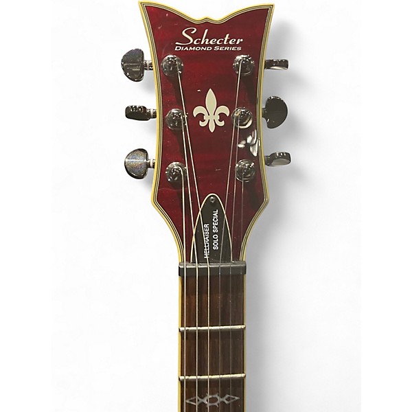 Used Schecter Guitar Research Hellraiser Special Solo 6 Crimson Red Trans Solid Body Electric Guitar