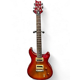 Used PRS SE Custom Amber Burst Solid Body Electric Guitar