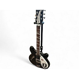 Used Rickenbacker 360 Black Hollow Body Electric Guitar