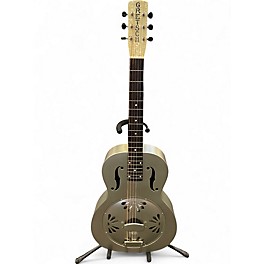 Used Gretsch Guitars G9201 Honeydipper Metal Round Neck Silver Resonator Guitar