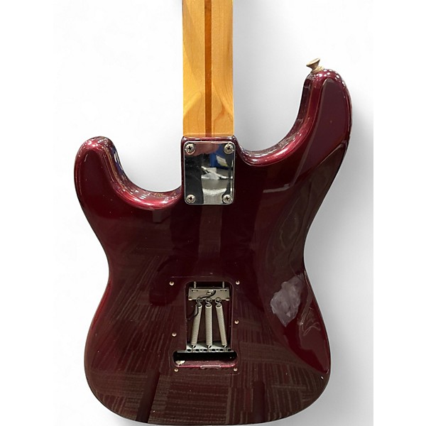 Used Fender MIM Standard Stratocaster HSS Wine Red Solid Body Electric Guitar