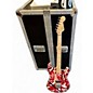 Used EVH Striped Series Frankie Red with Black and White Stripes Solid Body Electric Guitar thumbnail