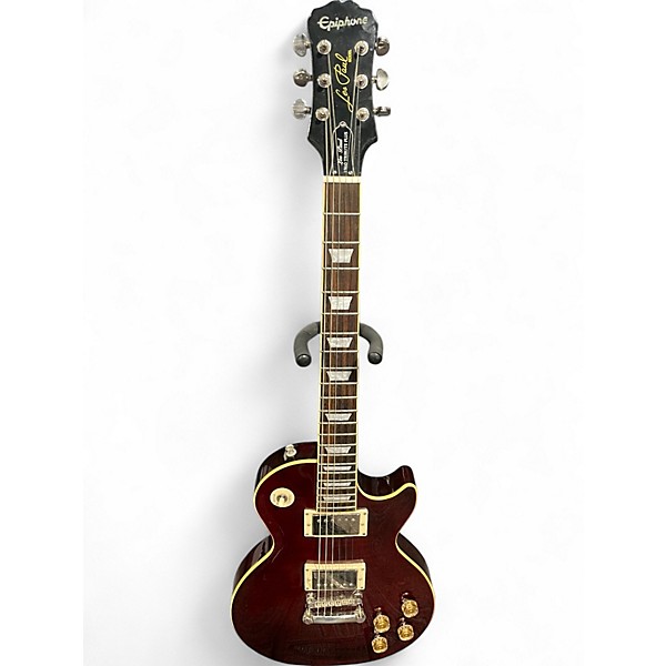 Used Epiphone Les Paul 1960 Tribute Plus Crimson Red Burst Solid Body Electric Guitar