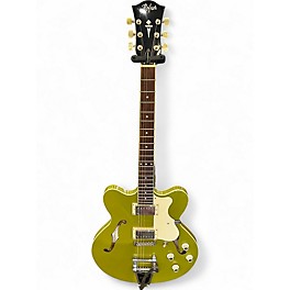 Used Hofner Verythin Standard Green Hollow Body Electric Guitar