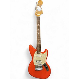 Used Fender Jagstang Fiesta Red Solid Body Electric Guitar