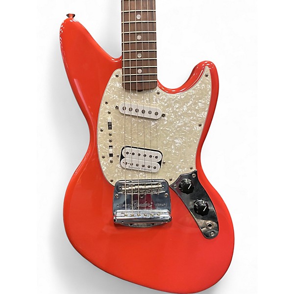 Used Fender Jagstang Fiesta Red Solid Body Electric Guitar