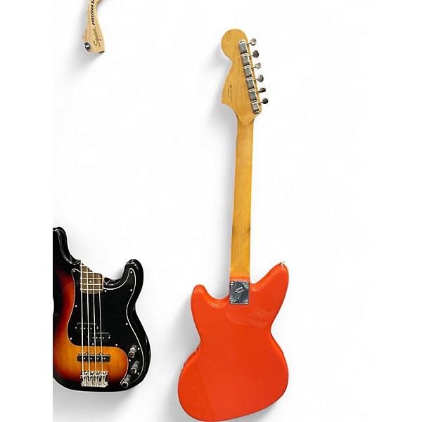 Used Fender Jagstang Fiesta Red Solid Body Electric Guitar