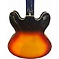 Used Donner djp1000 3 Color Sunburst Hollow Body Electric Guitar