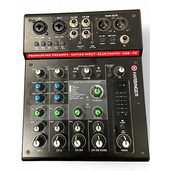Used Harbinger LX8 Powered Mixer