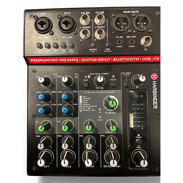 Used Harbinger LX8 Powered Mixer