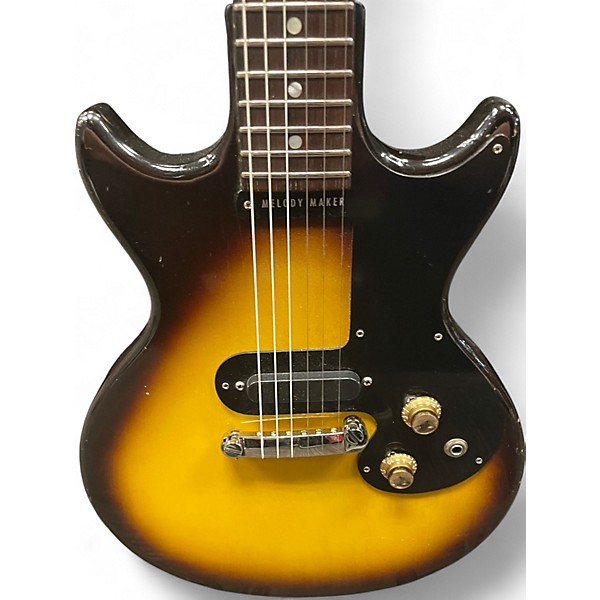 Vintage 1962 Gibson Melody Maker Tobacco Sunburst Solid Body Electric Guitar