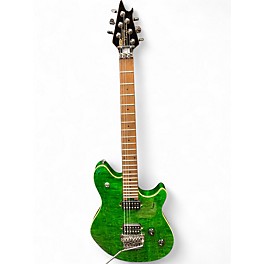 Used EVH WOLFGANG STANDARD QUILT MAPLE Green Solid Body Electric Guitar