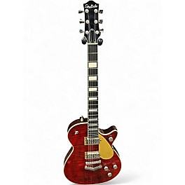 Used 2019 Gretsch Guitars G6228FM Players Edition Jet™ BT with V-Stoptail and Flame Ma RED Solid Body Electric Guitar