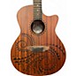 Used 2025 Luna GYPSY TATOO Mahogany Acoustic Electric Guitar thumbnail