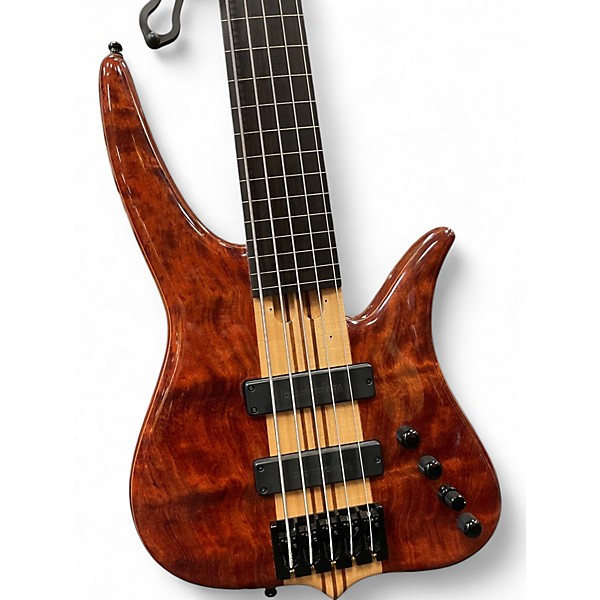Used 2012 Surine Quest NTVII Fretless Clear Gloss Polyester Electric Bass Guitar