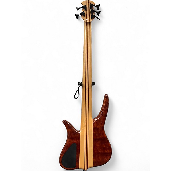 Used 2012 Surine Quest NTVII Fretless Clear Gloss Polyester Electric Bass Guitar