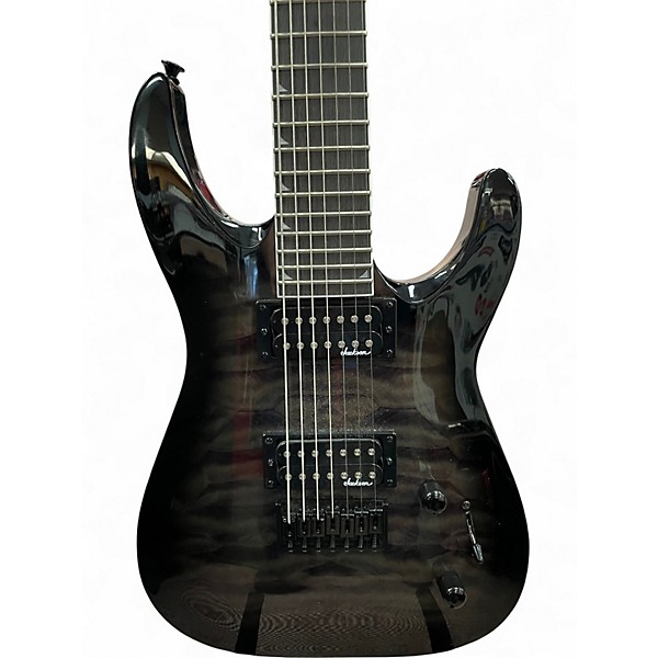 Used Jackson JS22Q-7 DKA HT Trans Black Solid Body Electric Guitar