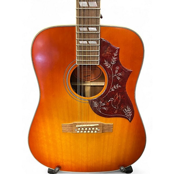 Used Epiphone Hummingbird 12 String Sunburst 12 String Acoustic Electric Guitar