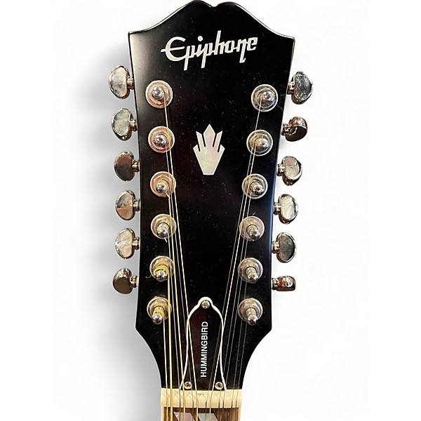 Used Epiphone Hummingbird 12 String Sunburst 12 String Acoustic Electric Guitar
