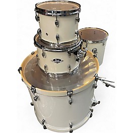 Used Pearl 3 Piece Export White Drum Kit