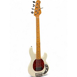 Used Sterling by Music Man Sting Ray Classic 5 Olympic White Electric Bass Guitar