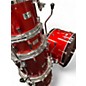 Used Pork Pie 5 Piece Little Squealer 5 Piece Red Lacquer Drum Kit