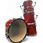 Used Pork Pie 5 Piece Little Squealer 5 Piece Red Lacquer Drum Kit