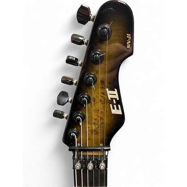Used ESP E-II SN-II NEBULA BLACK BURST Solid Body Electric Guitar