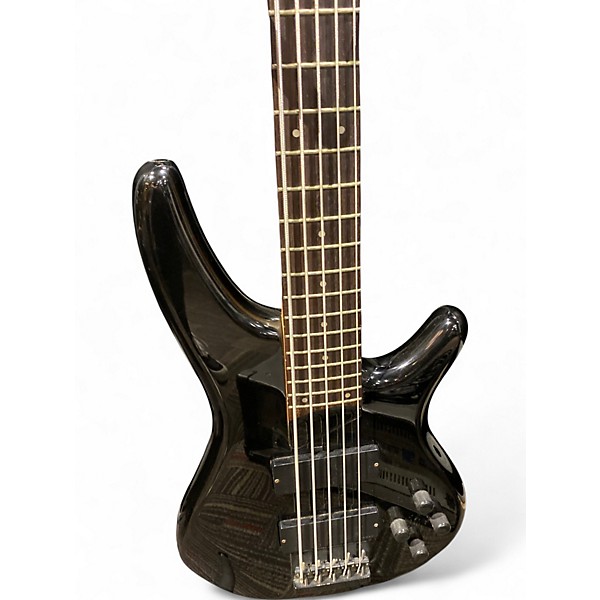 Used Ibanez SR505 5 String Black Electric Bass Guitar Black