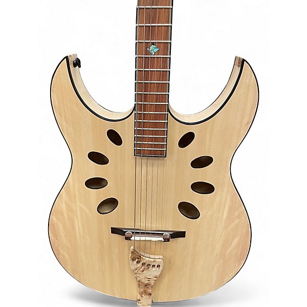Used Macdaddy quadra 255 thinline Natural Acoustic Electric Guitar