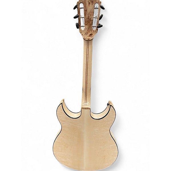 Used Macdaddy quadra 255 thinline Natural Acoustic Electric Guitar
