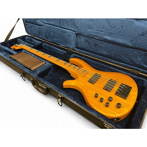 Used Schecter Guitar Research Riot-4 Session Left-Handed Satin Aged Natural Electric Bass Guitar