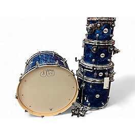 Used DW 5 Piece Design Series Deep Blue Marine Drum Kit