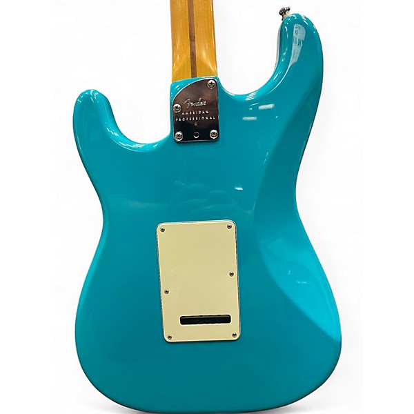 Used Fender American Professional Telecaster MIAMI BLUE Solid Body Electric Guitar