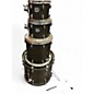 Used Yamaha 4 Piece Stage Custom Satin Black Drum Kit